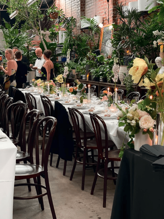 Botanicah's plant-filled indoor and outdoor event space in Prahran.