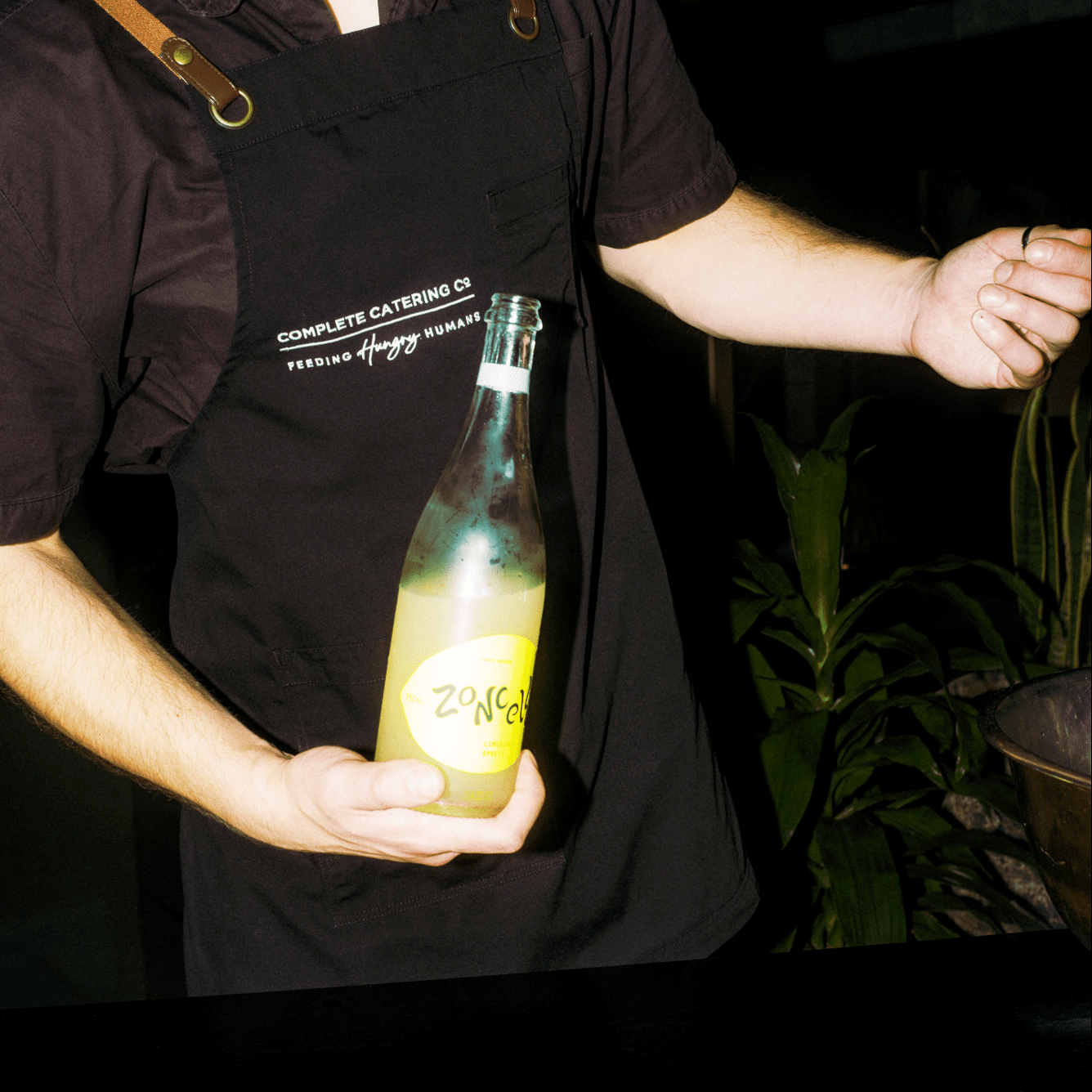 Chilled drinks arranged for event catering.
